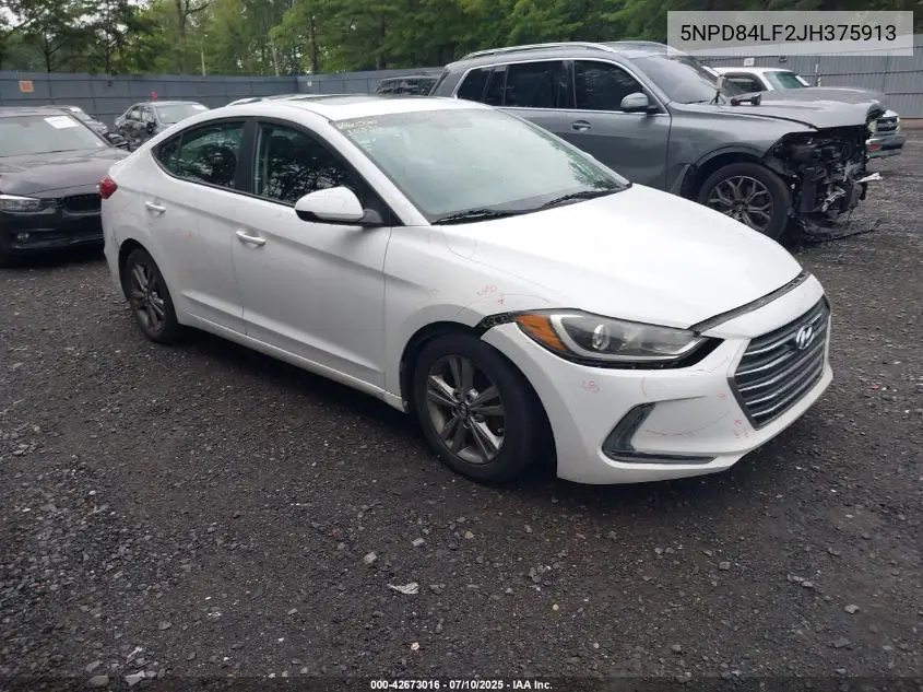 Auction sale of the 2018 Hyundai Elantra , vin: 5NPD84LF2JH375913, lot number: 42673016
