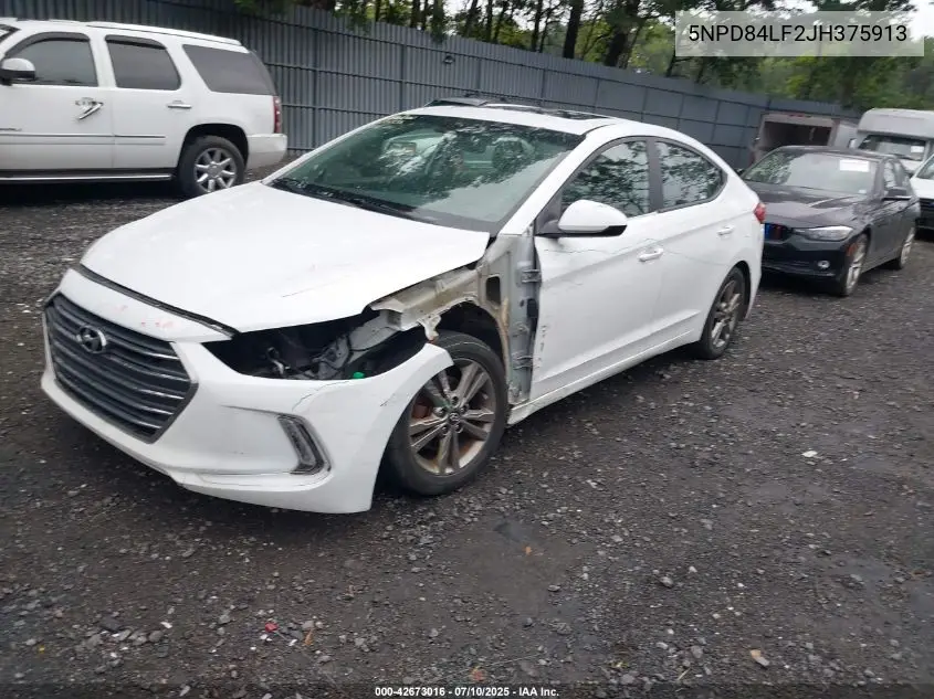 Auction sale of the 2018 Hyundai Elantra , vin: 5NPD84LF2JH375913, lot number: 42673016
