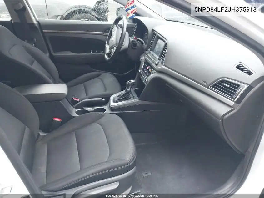 Auction sale of the 2018 Hyundai Elantra , vin: 5NPD84LF2JH375913, lot number: 42673016