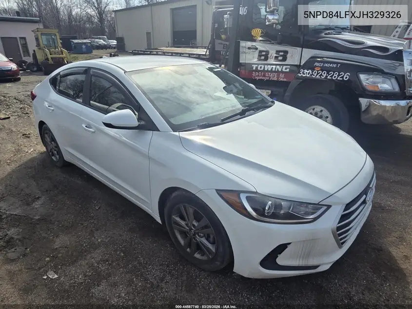 Auction sale of the 2018 Hyundai Elantra , vin: 5NPD84LFXJH329326, lot number: 44587740