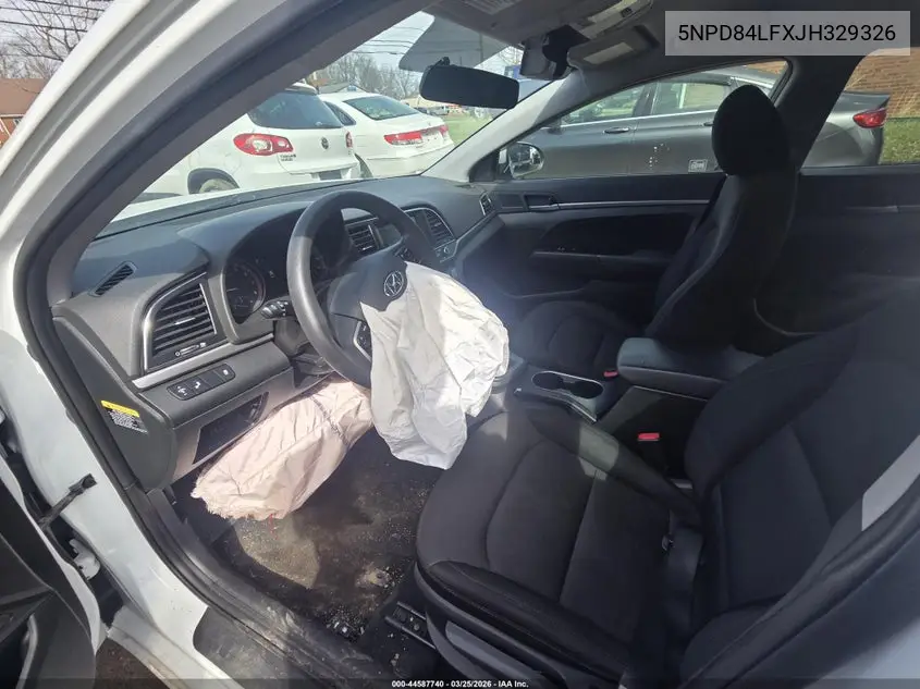 Auction sale of the 2018 Hyundai Elantra , vin: 5NPD84LFXJH329326, lot number: 44587740