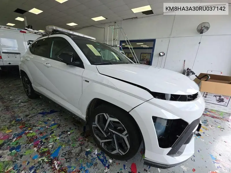 Auction sale of the 2024 Hyundai Kona , vin: KM8HA3A30RU037142, lot number: 43438484