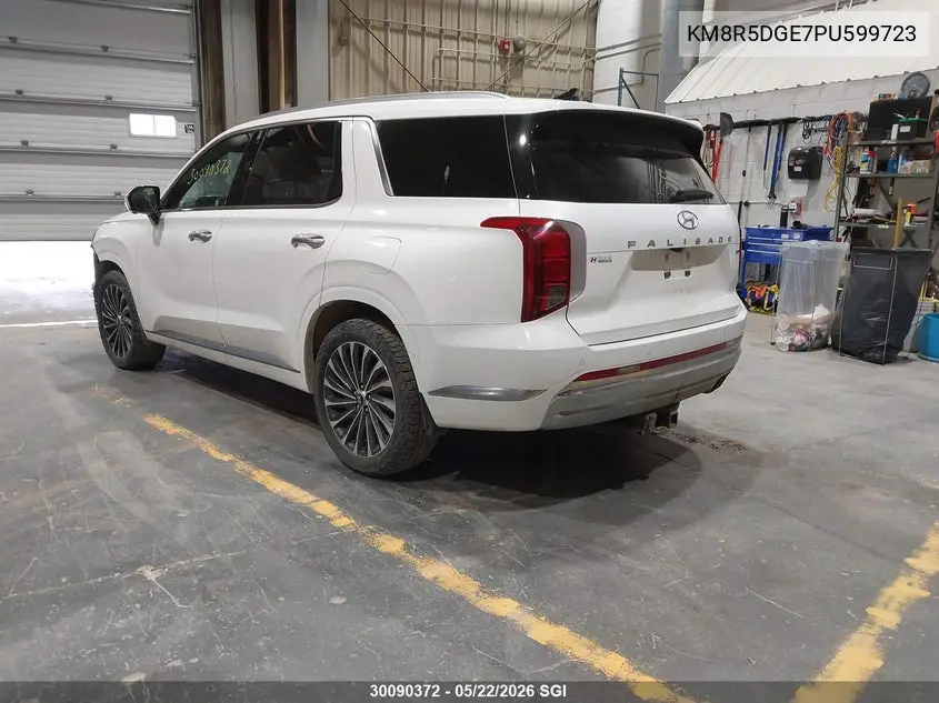 Auction sale of the 2023 Hyundai Palisade , vin: KM8R5DGE7PU599723, lot number: 30090372