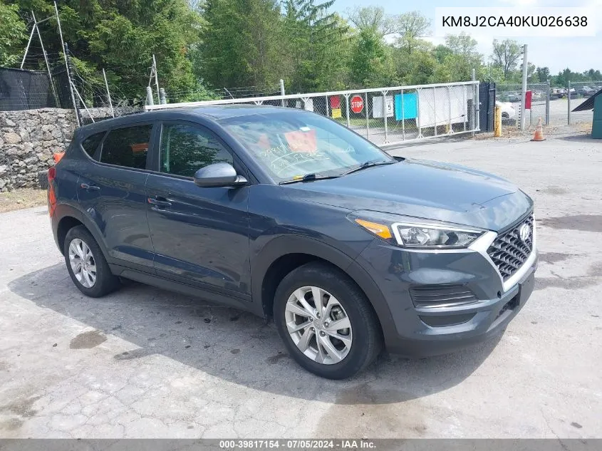 Auction sale of the 2019 Hyundai Tucson , vin: KM8J2CA40KU026638, lot number: 39817154