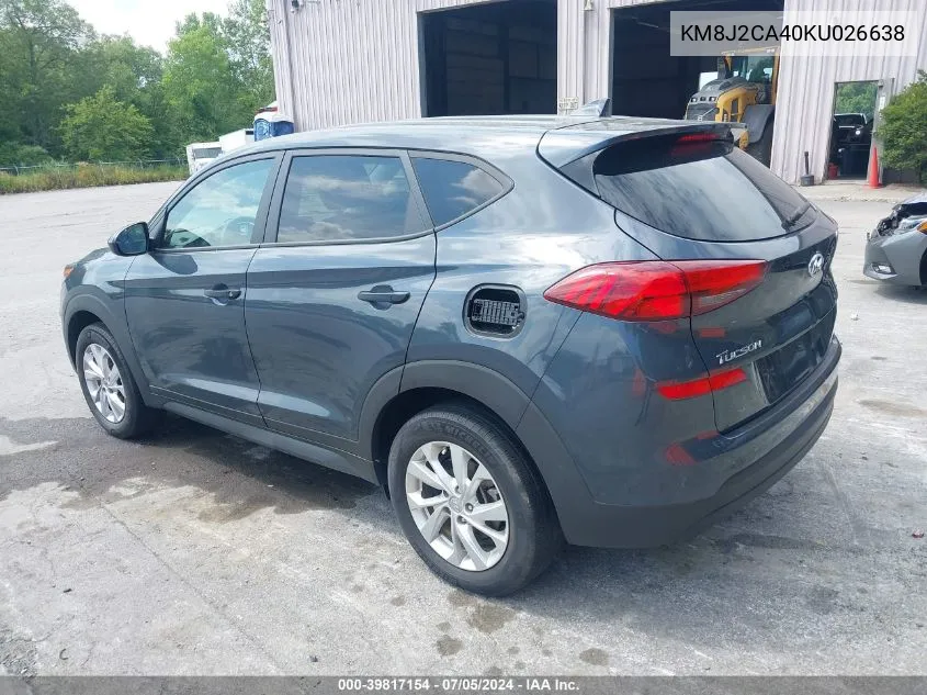 Auction sale of the 2019 Hyundai Tucson , vin: KM8J2CA40KU026638, lot number: 39817154