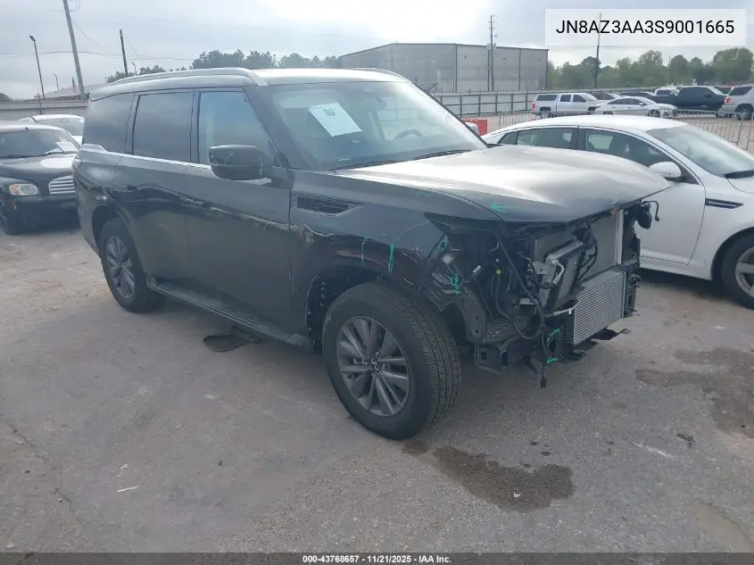 Auction sale of the 2025 Infiniti QX80 , vin: JN8AZ3AA3S9001665, lot number: 43768657