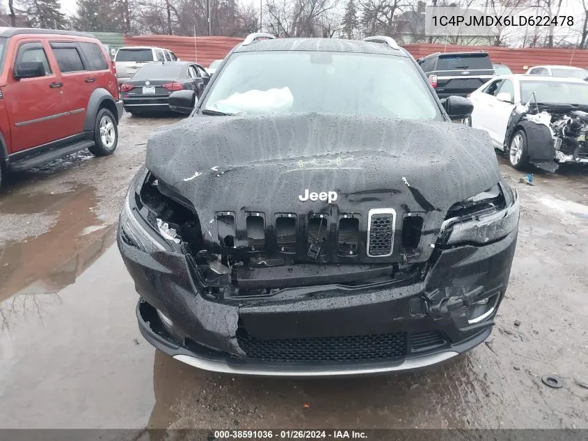 Auction sale of the 2020 Jeep Cherokee , vin: 1C4PJMDX6LD622478, lot number: 38591036