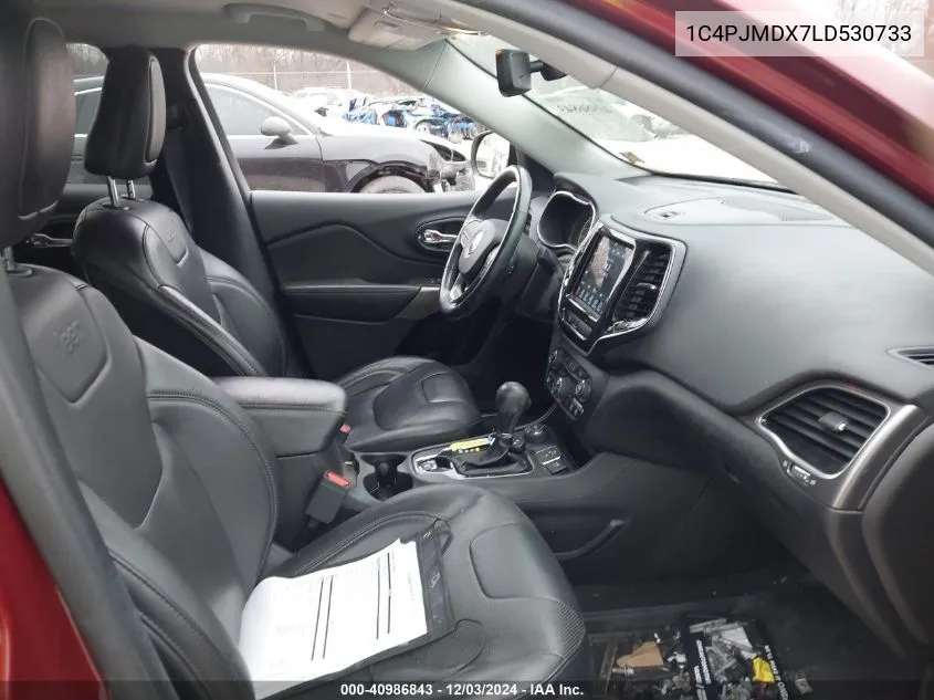 Auction sale of the 2020 Jeep Cherokee , vin: 1C4PJMDX7LD530733, lot number: 40986843