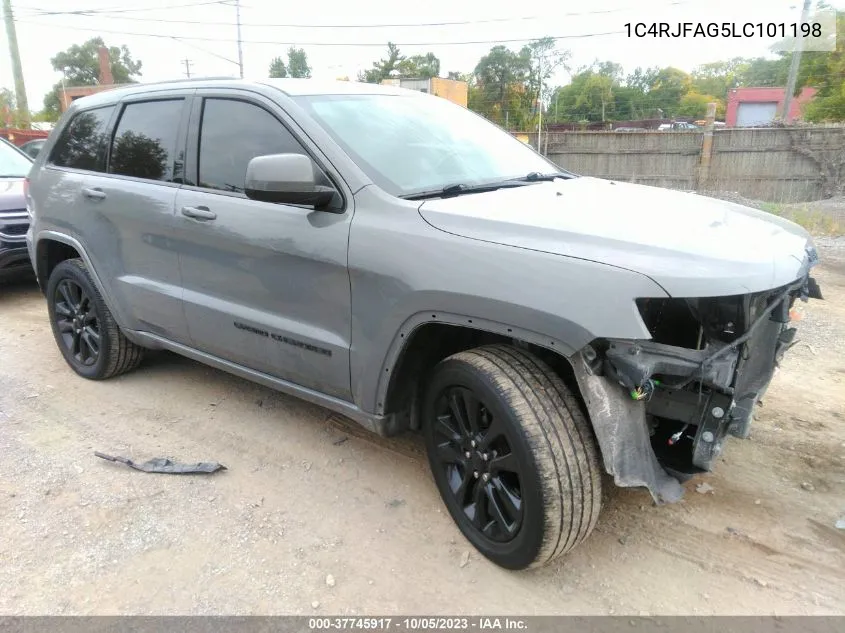 Auction sale of the 2020 Jeep Grand Cherokee , vin: 1C4RJFAG5LC101198, lot number: 37745917