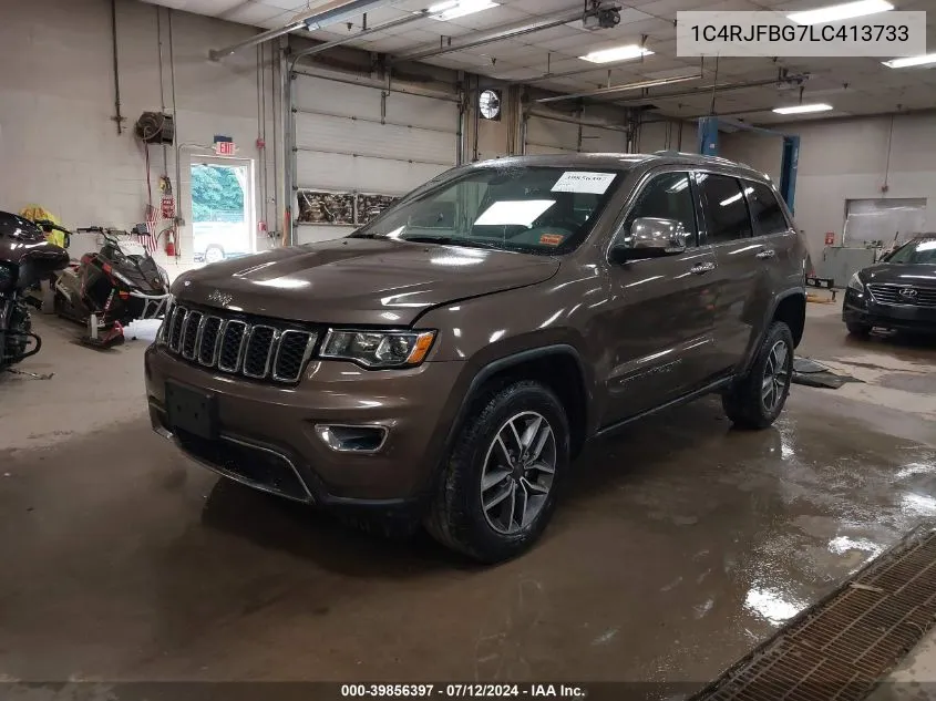 Auction sale of the 2020 Jeep Grand Cherokee , vin: 1C4RJFBG7LC413733, lot number: 39856397