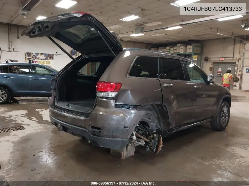 Auction sale of the 2020 Jeep Grand Cherokee , vin: 1C4RJFBG7LC413733, lot number: 39856397