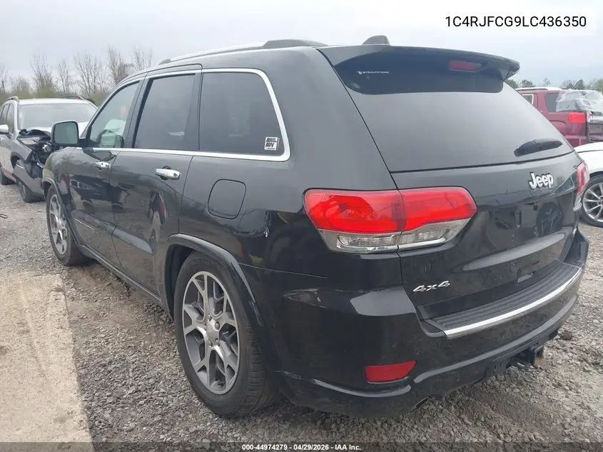 Auction sale of the 2020 Jeep Grand Cherokee , vin: 1C4RJFCG9LC436350, lot number: 44974279