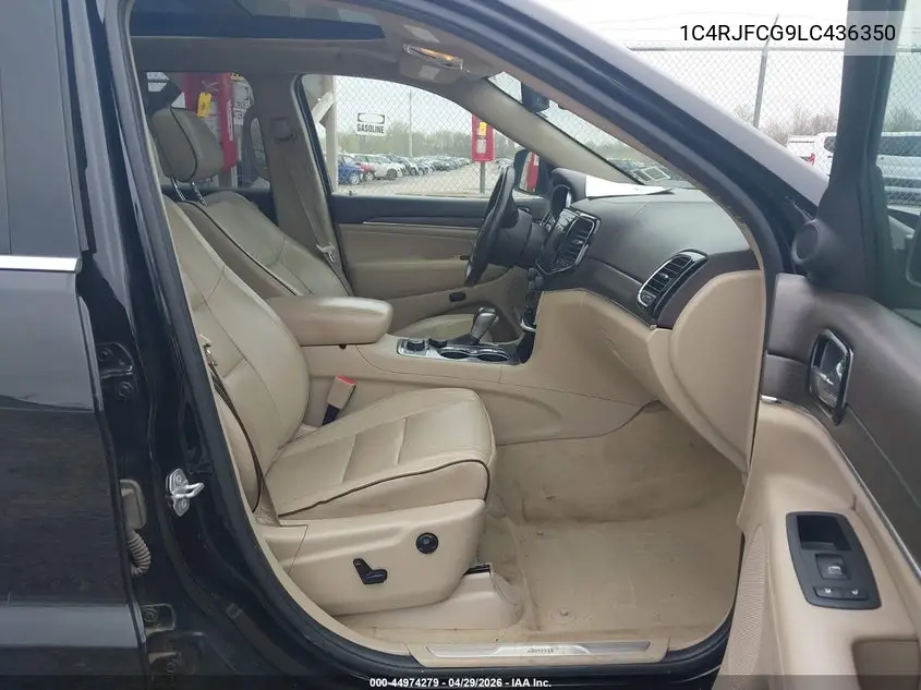 Auction sale of the 2020 Jeep Grand Cherokee , vin: 1C4RJFCG9LC436350, lot number: 44974279