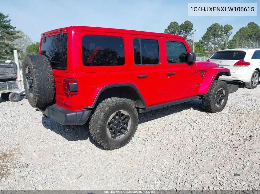 Auction sale of the 2020 Jeep Wrangler , vin: 1C4HJXFNXLW106615, lot number: 44772837