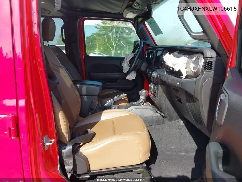 Auction sale of the 2020 Jeep Wrangler , vin: 1C4HJXFNXLW106615, lot number: 44772837