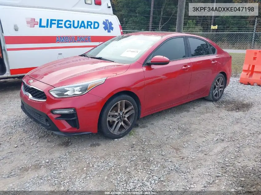 Auction sale of the 2019 Kia Forte , vin: 3KPF34ADXKE047198, lot number: 43740075