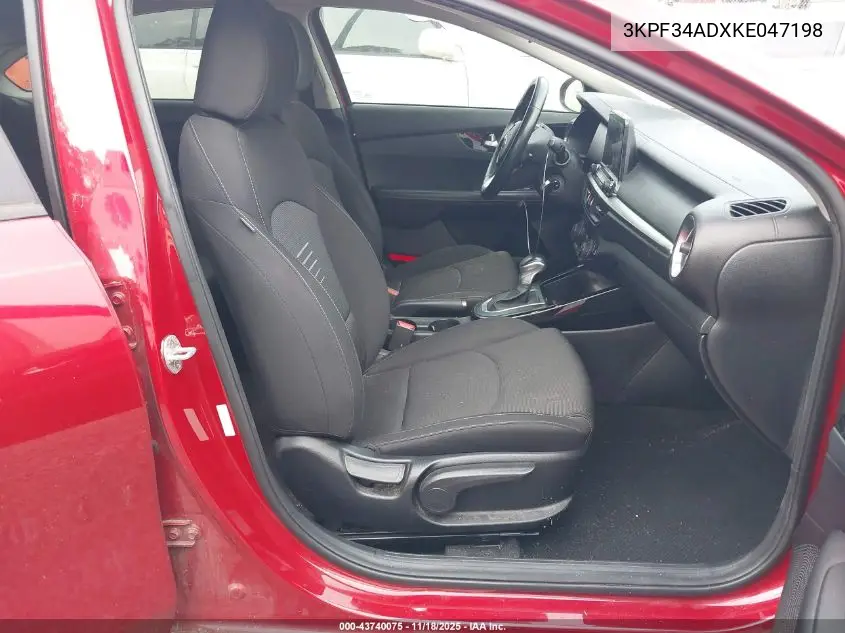Auction sale of the 2019 Kia Forte , vin: 3KPF34ADXKE047198, lot number: 43740075