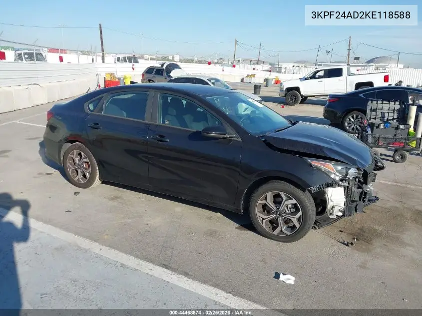 Auction sale of the 2019 Kia Forte , vin: 3KPF24AD2KE118588, lot number: 44468874