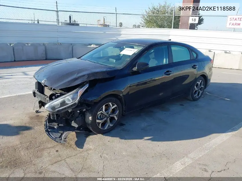 Auction sale of the 2019 Kia Forte , vin: 3KPF24AD2KE118588, lot number: 44468874