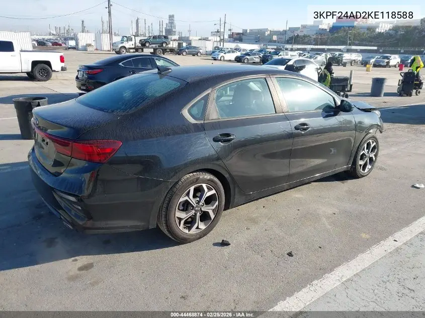 Auction sale of the 2019 Kia Forte , vin: 3KPF24AD2KE118588, lot number: 44468874