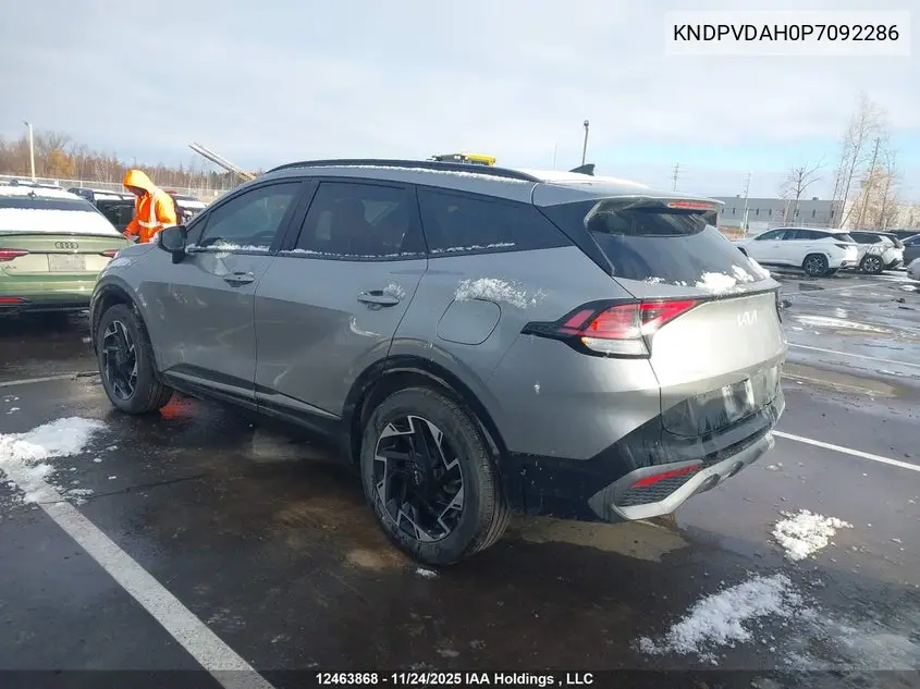 Auction sale of the 2023 Kia Sportage , vin: KNDPVDAH0P7092286, lot number: 12463868