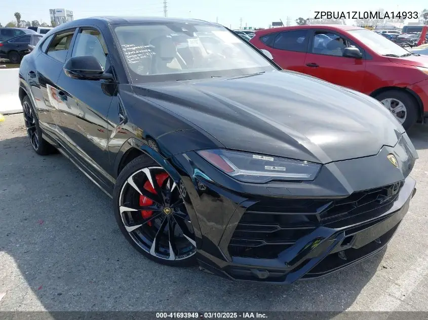 Auction sale of the 2021 Lamborghini Urus , vin: ZPBUA1ZL0MLA14933, lot number: 41693949