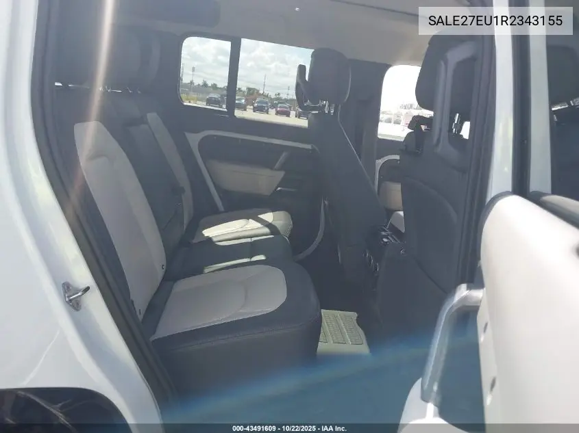 Auction sale of the 2024 Land Rover Defender , vin: SALE27EU1R2343155, lot number: 43491609