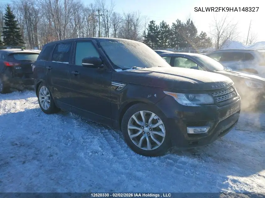 Auction sale of the 2017 Land Rover Range Rover Sport , vin: SALWR2FK9HA148327, lot number: 12520330
