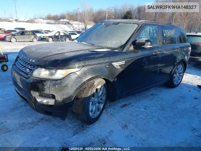 Auction sale of the 2017 Land Rover Range Rover Sport , vin: SALWR2FK9HA148327, lot number: 12520330