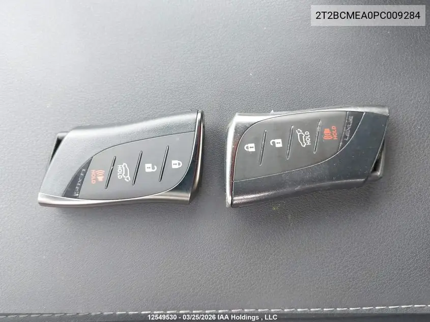 Auction sale of the 2023 Lexus RX , vin: 2T2BCMEA0PC009284, lot number: 12549530