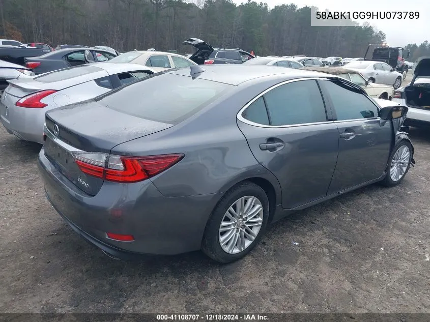 Auction sale of the 2017 Lexus ES , vin: 58ABK1GG9HU073789, lot number: 41108707