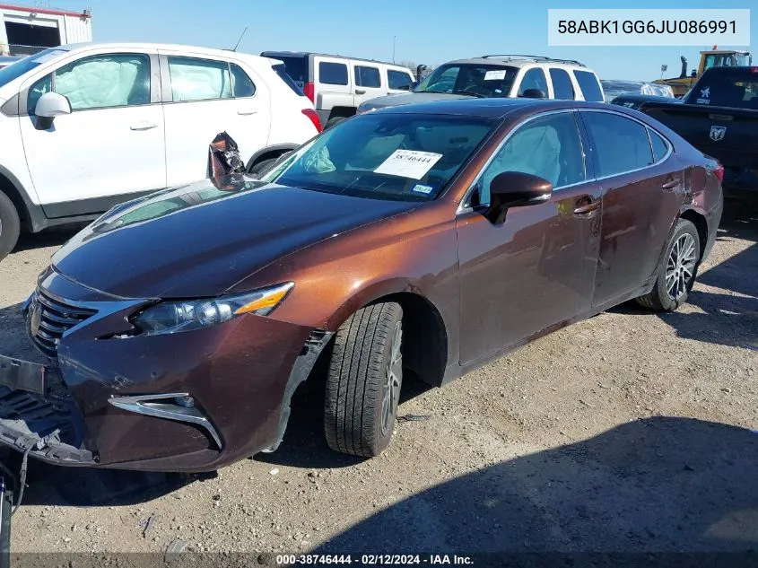 Auction sale of the 2018 Lexus ES , vin: 58ABK1GG6JU086991, lot number: 38746444