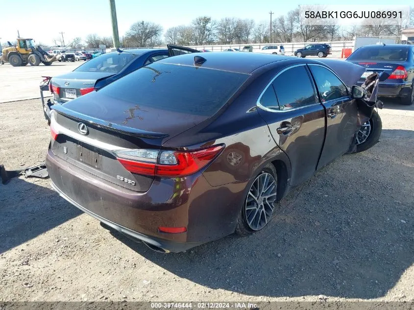 Auction sale of the 2018 Lexus ES , vin: 58ABK1GG6JU086991, lot number: 38746444