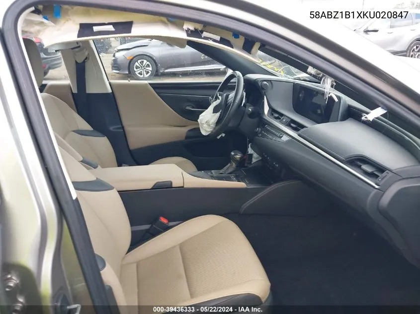Auction sale of the 2019 Lexus ES , vin: 58ABZ1B1XKU020847, lot number: 39436333