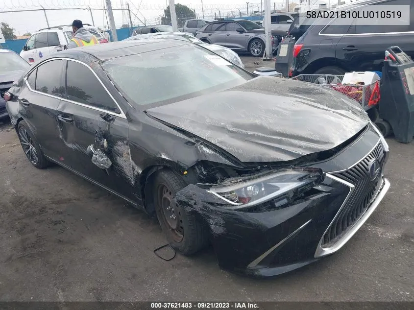 Auction sale of the 2020 Lexus ES , vin: 58AD21B10LU010519, lot number: 37621483