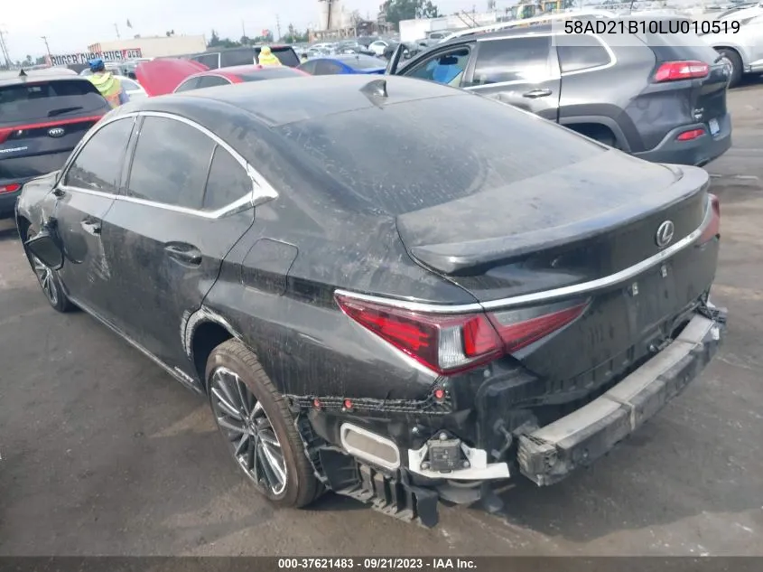 Auction sale of the 2020 Lexus ES , vin: 58AD21B10LU010519, lot number: 37621483
