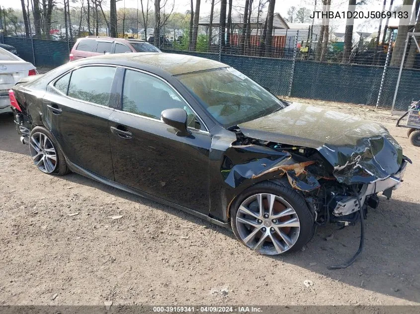 Auction sale of the 2018 Lexus IS , vin: JTHBA1D20J5069183, lot number: 39159341