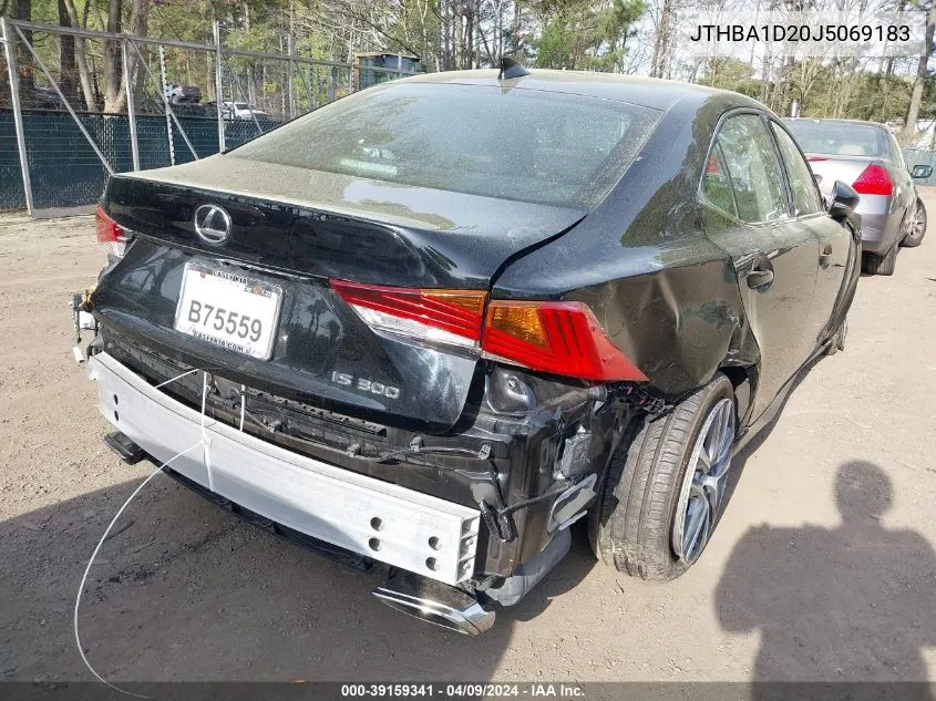 Auction sale of the 2018 Lexus IS , vin: JTHBA1D20J5069183, lot number: 39159341