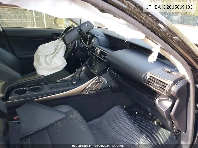 Auction sale of the 2018 Lexus IS , vin: JTHBA1D20J5069183, lot number: 39159341
