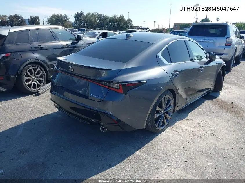 Auction sale of the 2021 Lexus IS , vin: JTHGZ1B28M5047647, lot number: 42485887