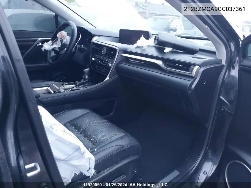 Auction sale of the 2016 Lexus RX , vin: 2T2BZMCA9GC037361, lot number: 11929050