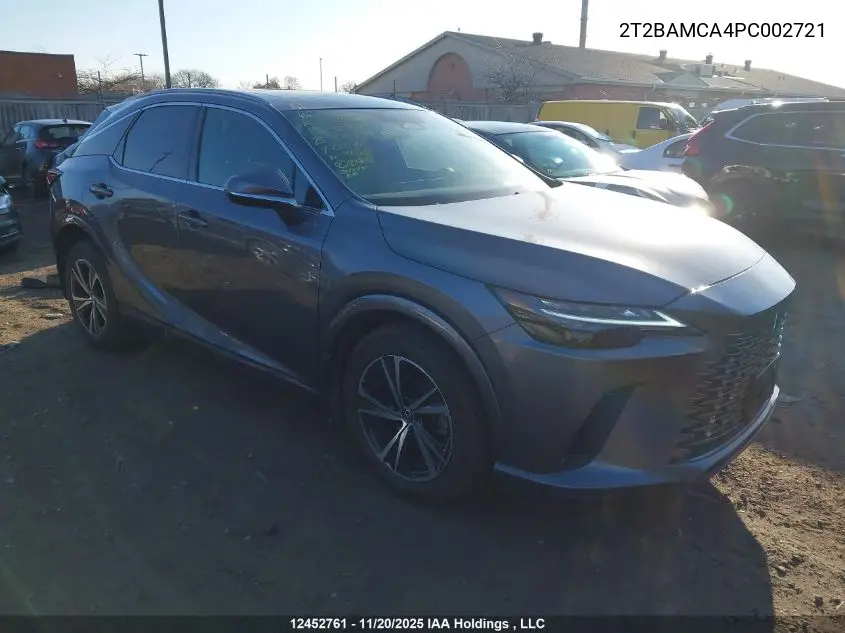 Auction sale of the 2023 Lexus RX , vin: 2T2BAMCA4PC002721, lot number: 12452761