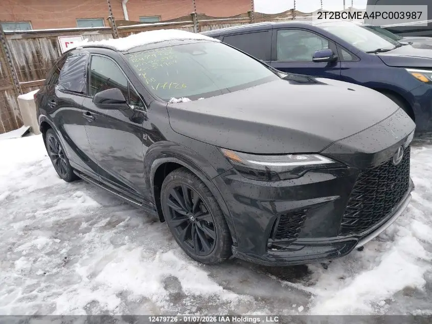 Auction sale of the 2023 Lexus RX , vin: 2T2BCMEA4PC003987, lot number: 12479726