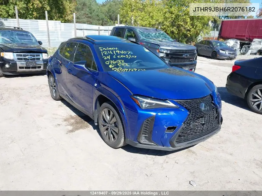 Auction sale of the 2024 Lexus UX , vin: JTHR9JBH6R2076182, lot number: 12419407
