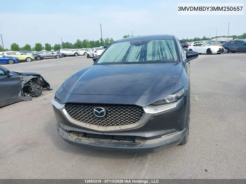 Auction sale of the 2021 Mazda CX 30 , vin: 3MVDMBDY3MM250657, lot number: 12653319