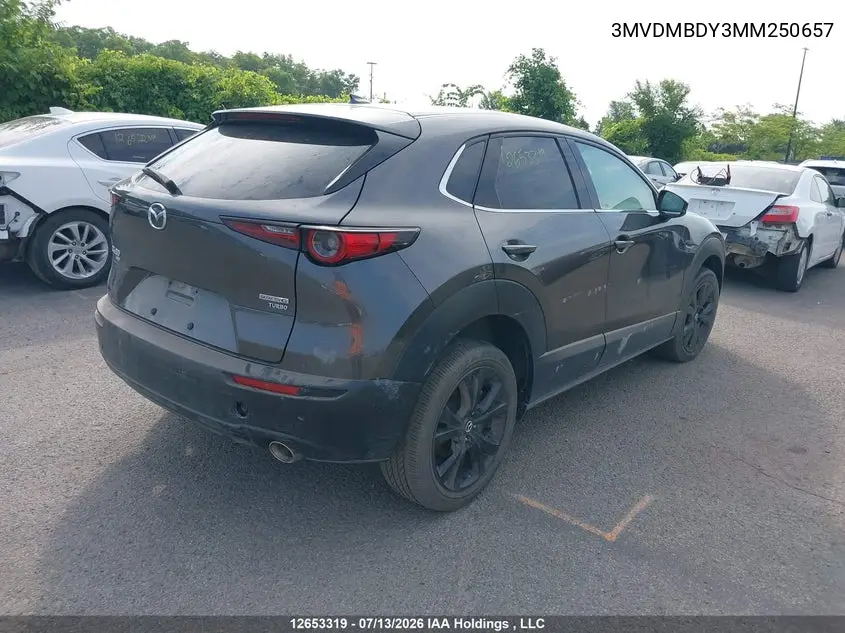 Auction sale of the 2021 Mazda CX 30 , vin: 3MVDMBDY3MM250657, lot number: 12653319