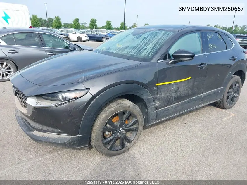 Auction sale of the 2021 Mazda CX 30 , vin: 3MVDMBDY3MM250657, lot number: 12653319