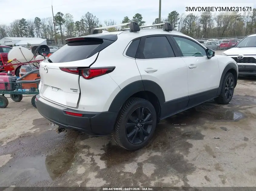 Auction sale of the 2021 Mazda CX 30 , vin: 3MVDMBEY3MM231671, lot number: 44759696