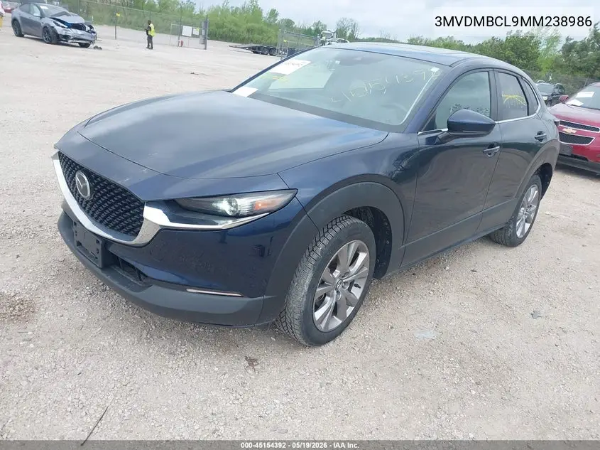 Auction sale of the 2021 Mazda CX 30 , vin: 3MVDMBCL9MM238986, lot number: 45154392