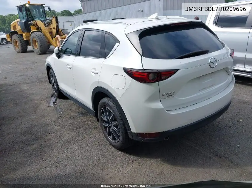 Auction sale of the 2017 Mazda CX 5 , vin: JM3KFBDL7H0209696, lot number: 42735193